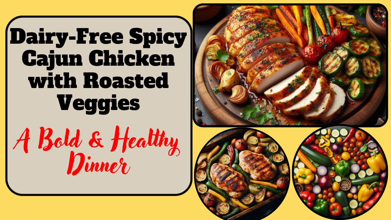 Dairy-Free Spicy Cajun Chicken with Roasted Veggies – A Bold & Healthy Dinner