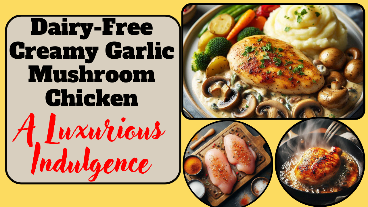 Dairy-Free Creamy Garlic Mushroom Chicken – A Luxurious Indulgence