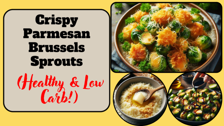 Crispy Parmesan Brussels Sprouts (Healthy & Low Carb!)