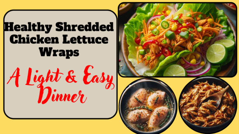 Healthy Shredded Chicken Lettuce Wraps – A Light & Easy Dinner