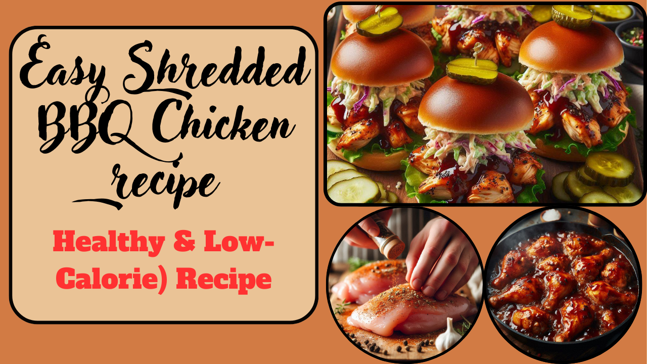 Easy Shredded BBQ Chicken (Healthy & Low-Calorie) Recipe