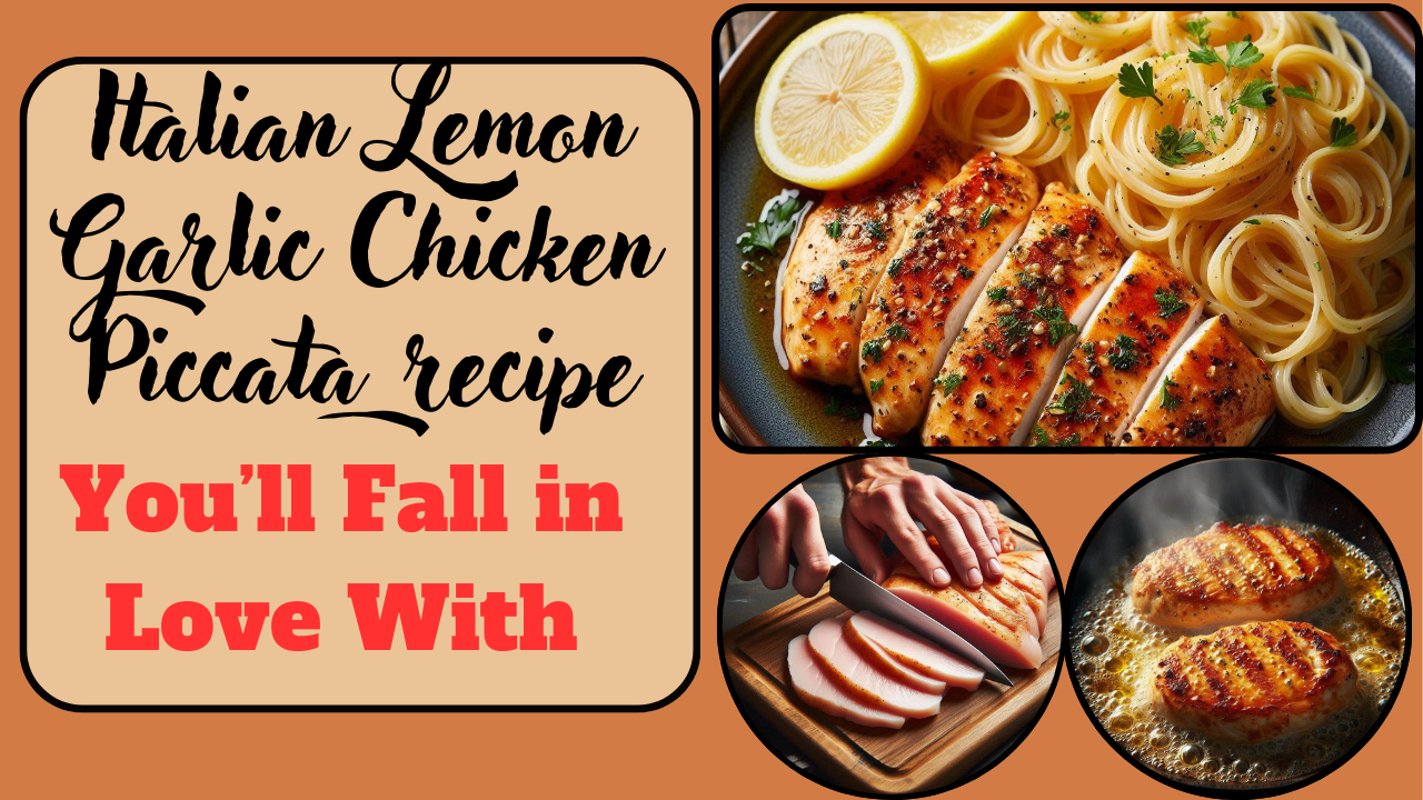 Italian Lemon Garlic Chicken Piccata recipe: A Burst of Zesty, Savory Delight