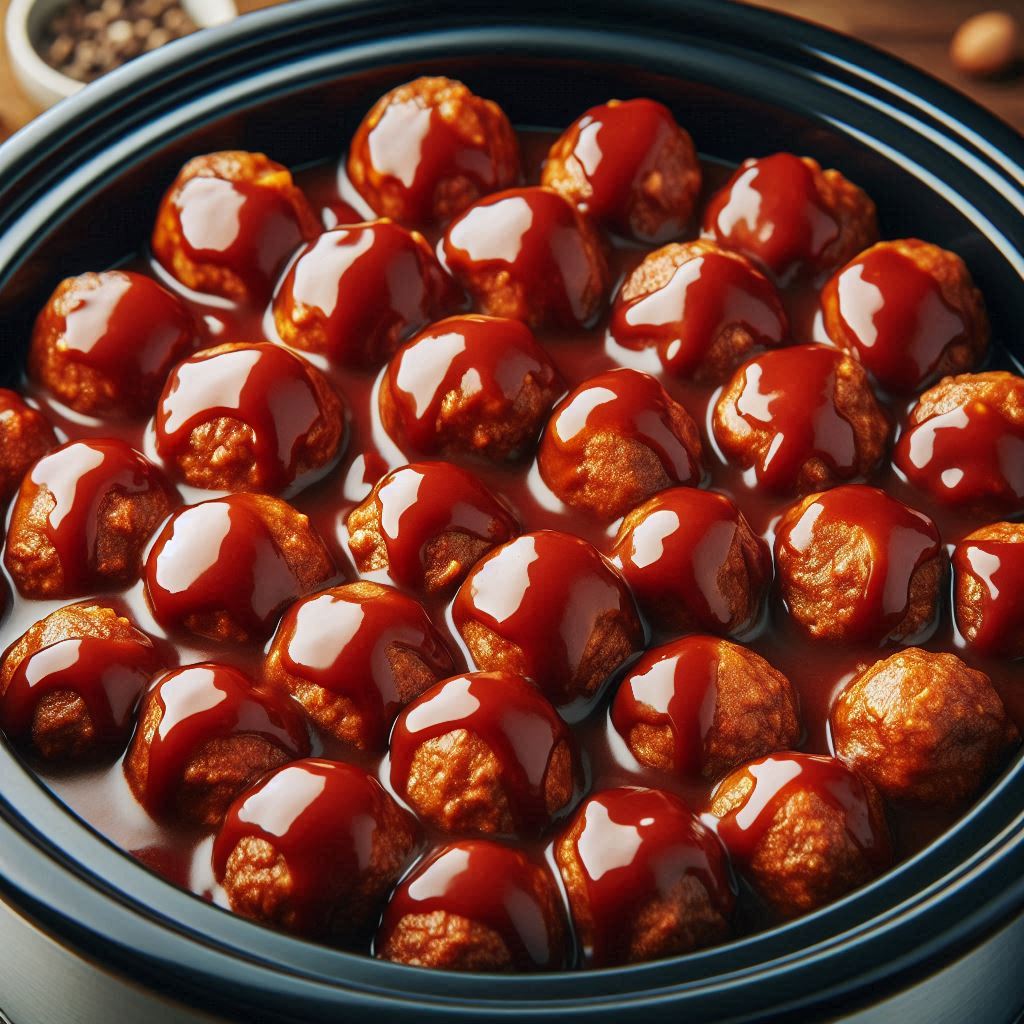 Crockpot BBQ Meatballs (Best & Easy!) 7 Slow Cook the Meatballs