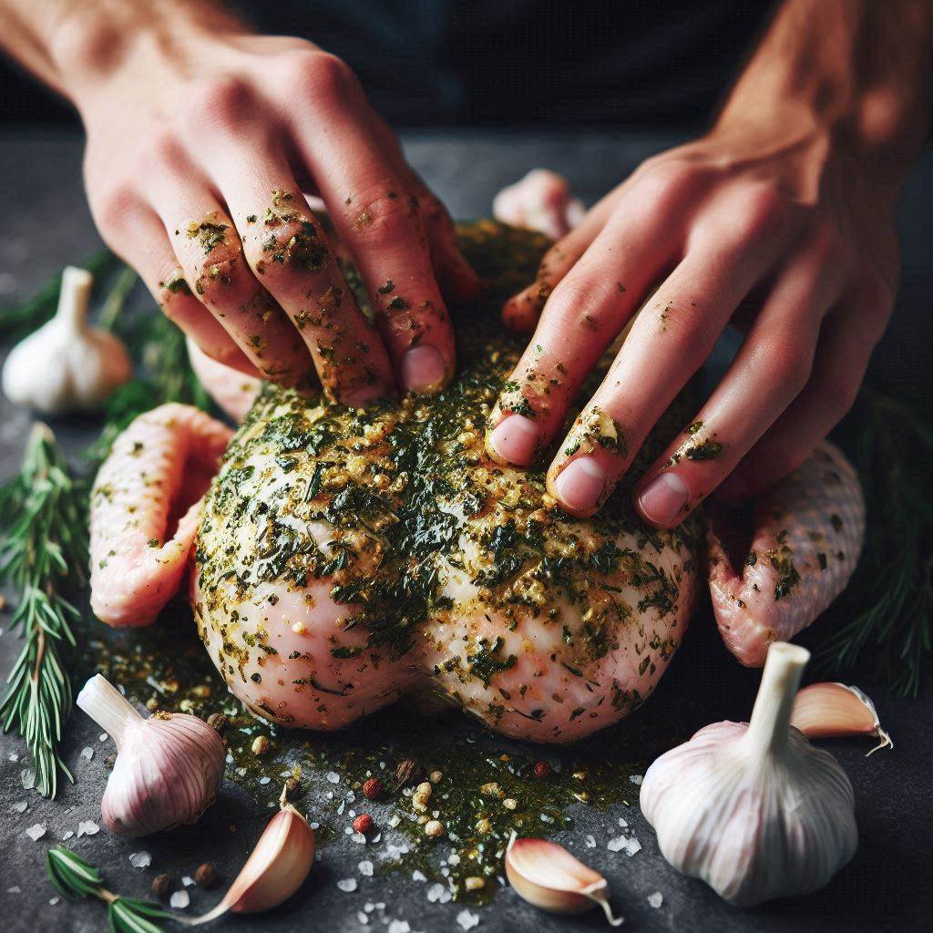 Low-Carb Lemon Garlic Roasted Chicken 5 Season the Chicken: