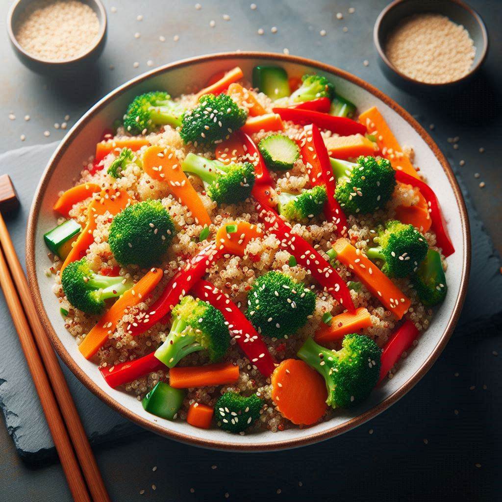 High-Protein Quinoa and Vegetable Stir Fry