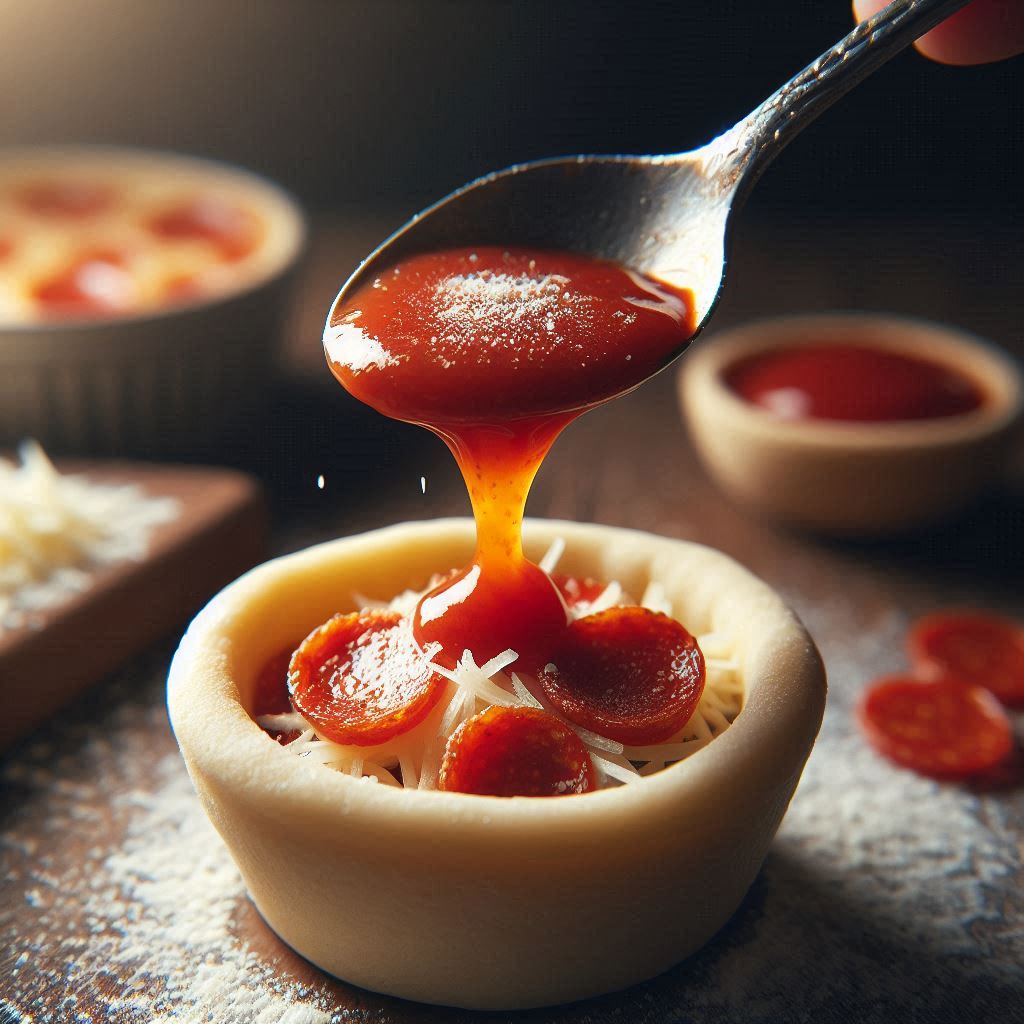 Keto Pizza Bites (Low Carb & Fun!) 7 Add the Sauce & Toppings