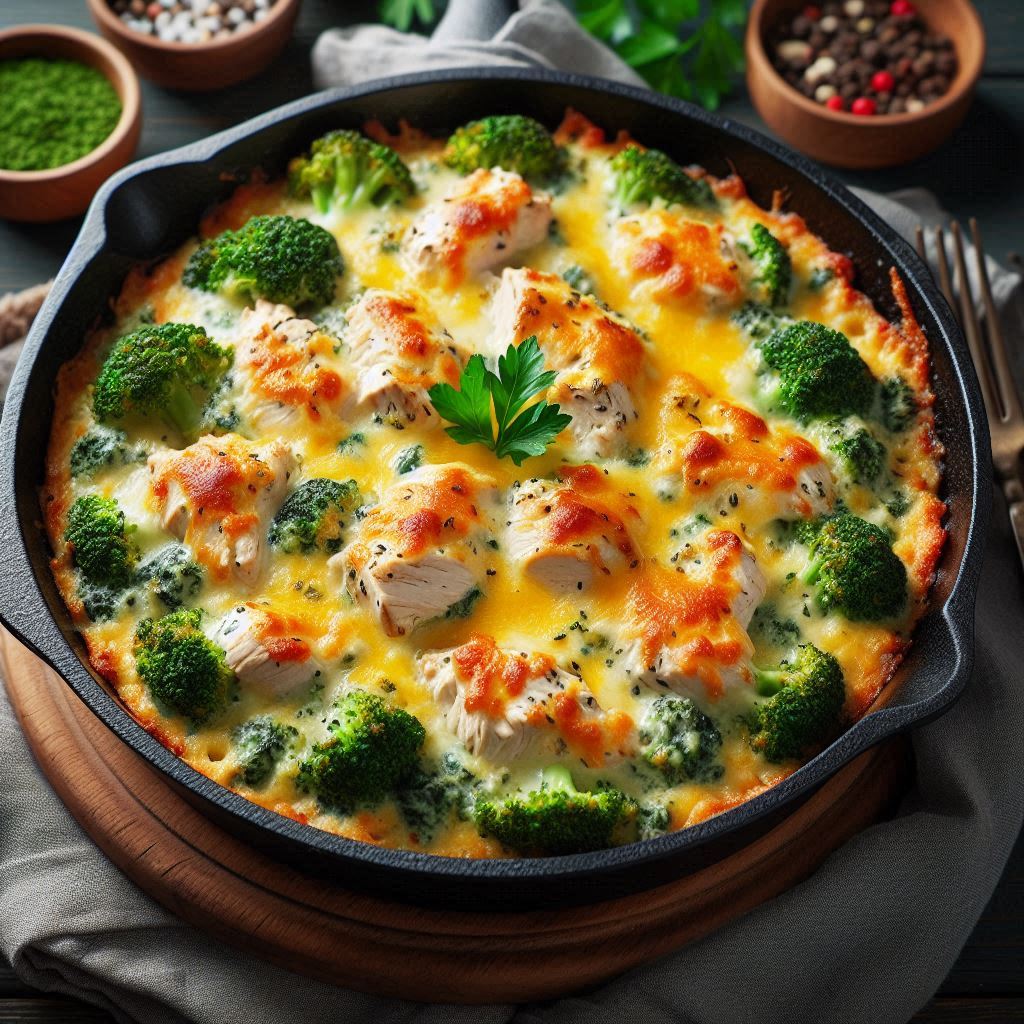 Keto Chicken Broccoli Casserole