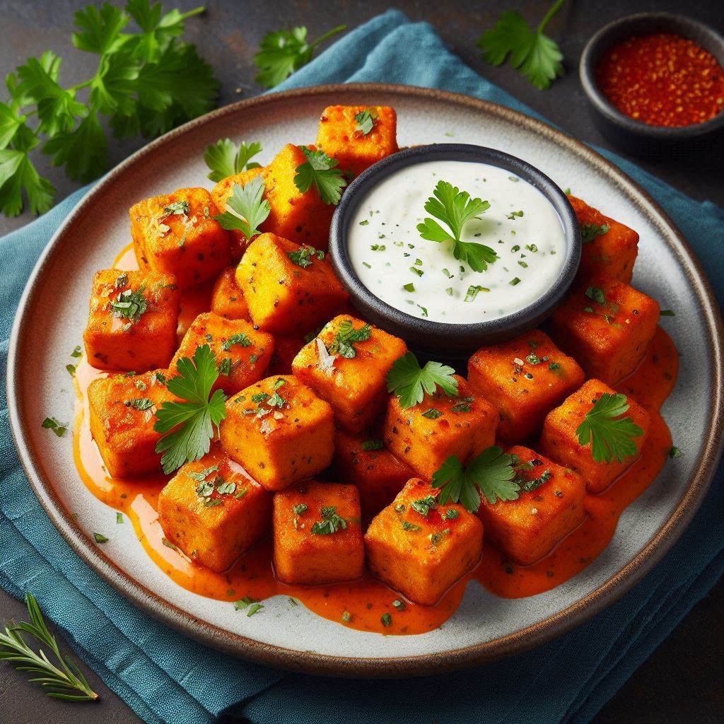 Baked Buffalo Tofu Bites (Easy & Vegan!)