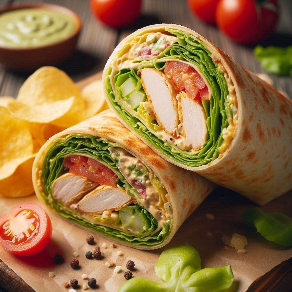 Chicken Caesar Wraps