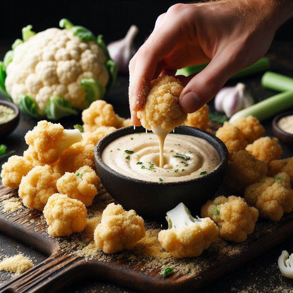 Buffalo Cauliflower Bites (Easy & Fun!) 5 Coat the Cauliflower