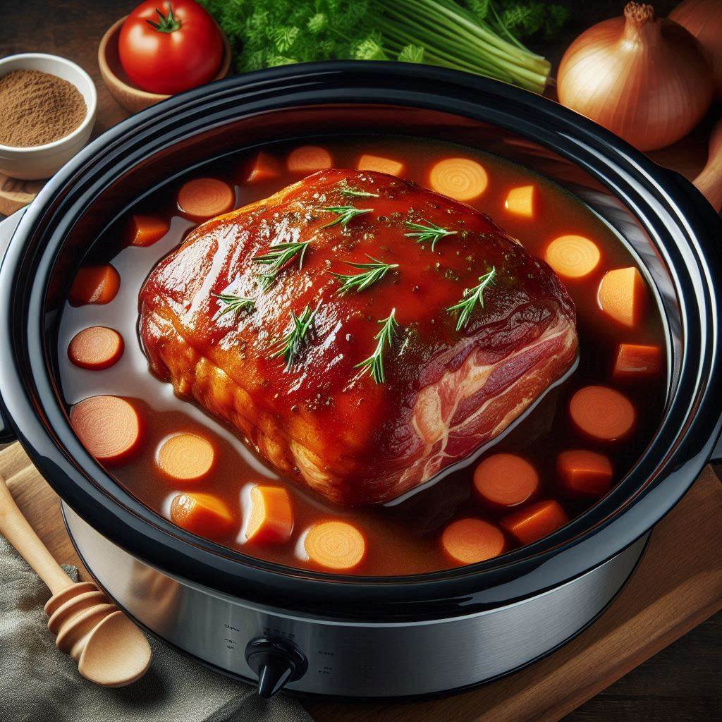 Pulled Pork Lettuce Wraps (Healthy & Crockpot!) 4 Slow Cook the Pork