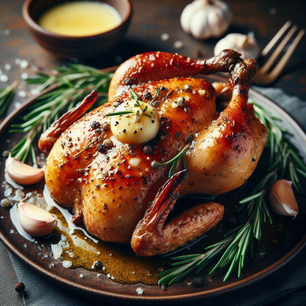 Classic Baked Quail with Rosemary and Garlic