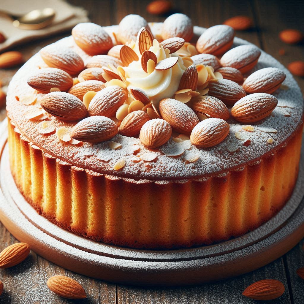 Vanilla Cake with Nuts