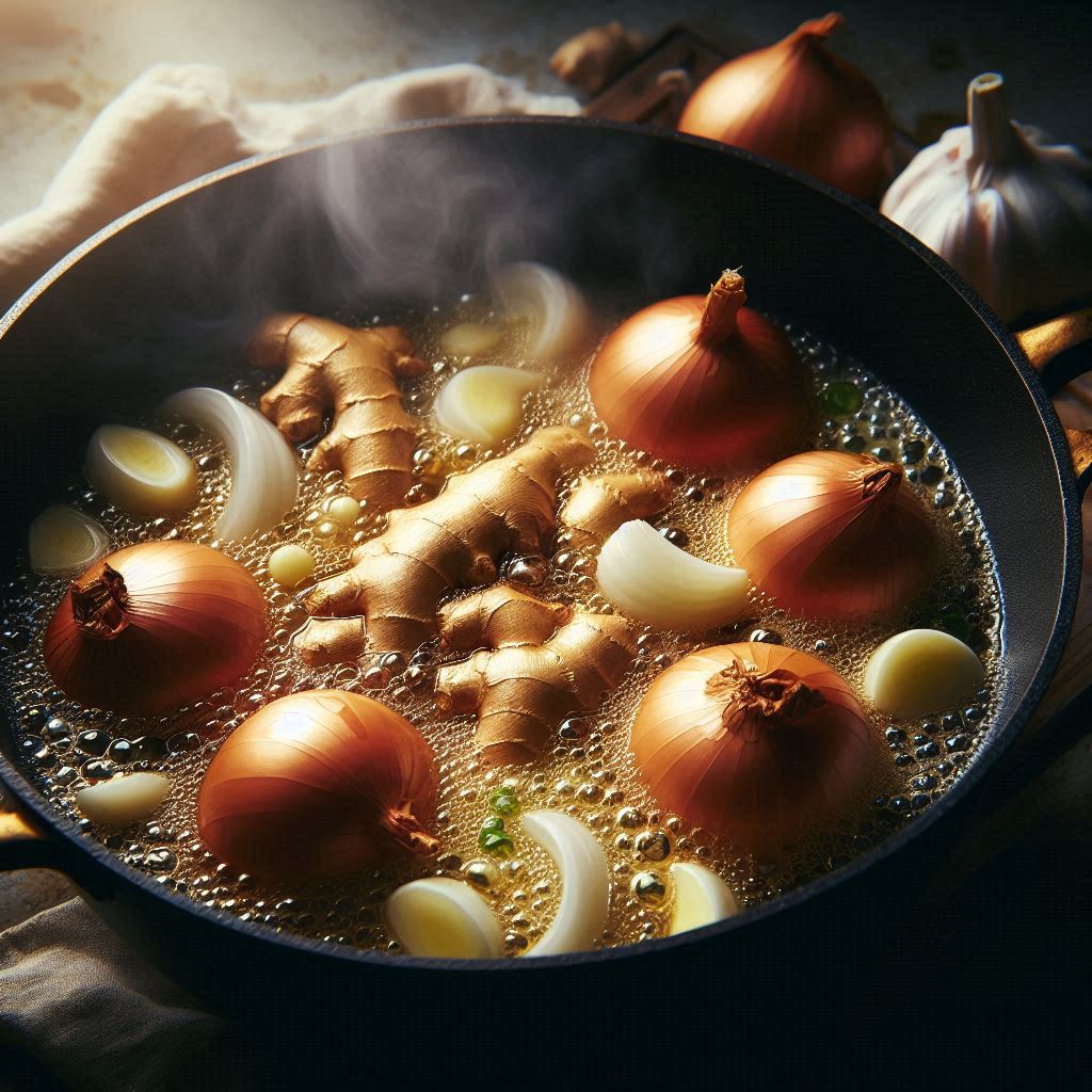 Filipino Chicken Tinola – A Hearty & Light Soup 3 Sauté the Aromatics