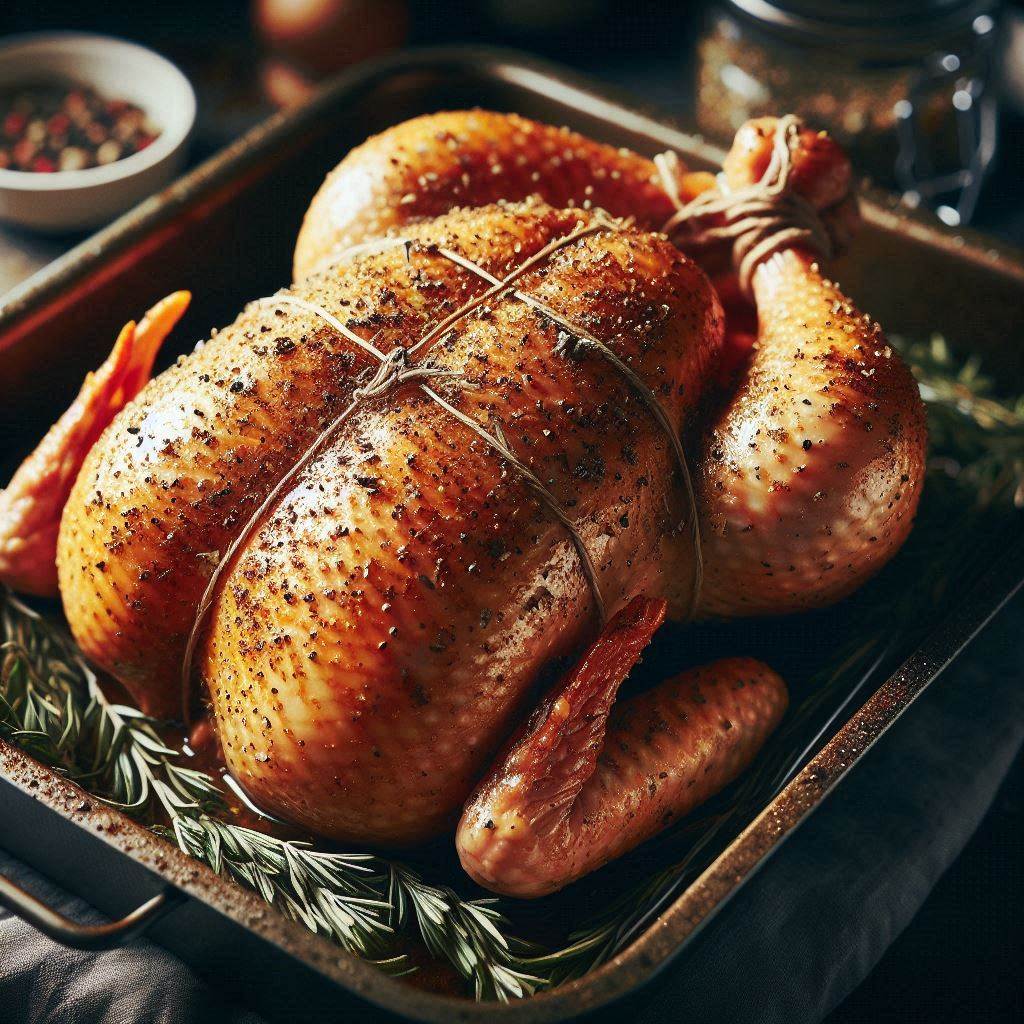 Low-Carb Lemon Garlic Roasted Chicken 6 Truss and Arrange: