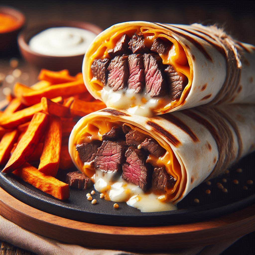 Quick Keto Steak and Cheese Wraps 