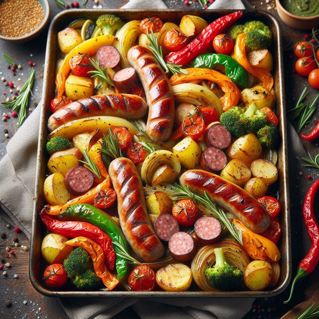 Sheet Pan Sausage and Veggies