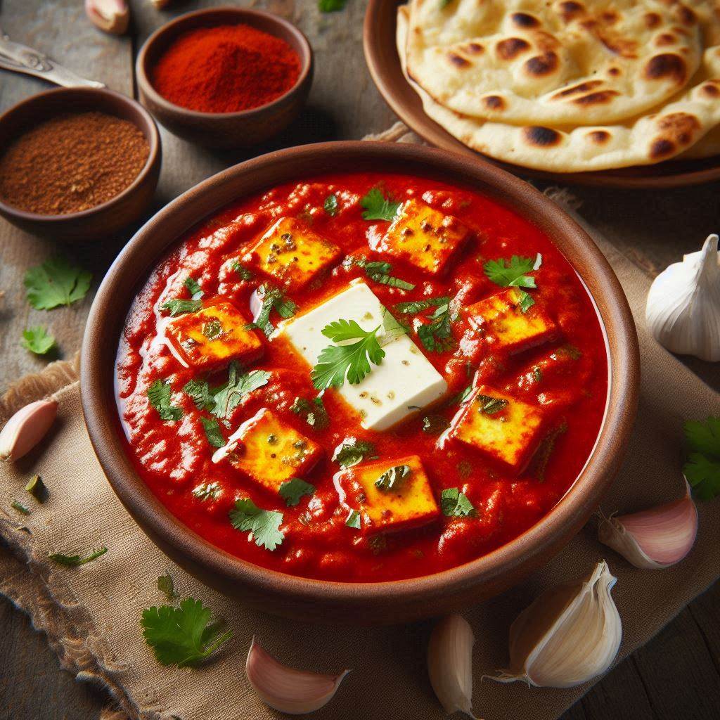 Paneer Butter Masala with Garlic Naan