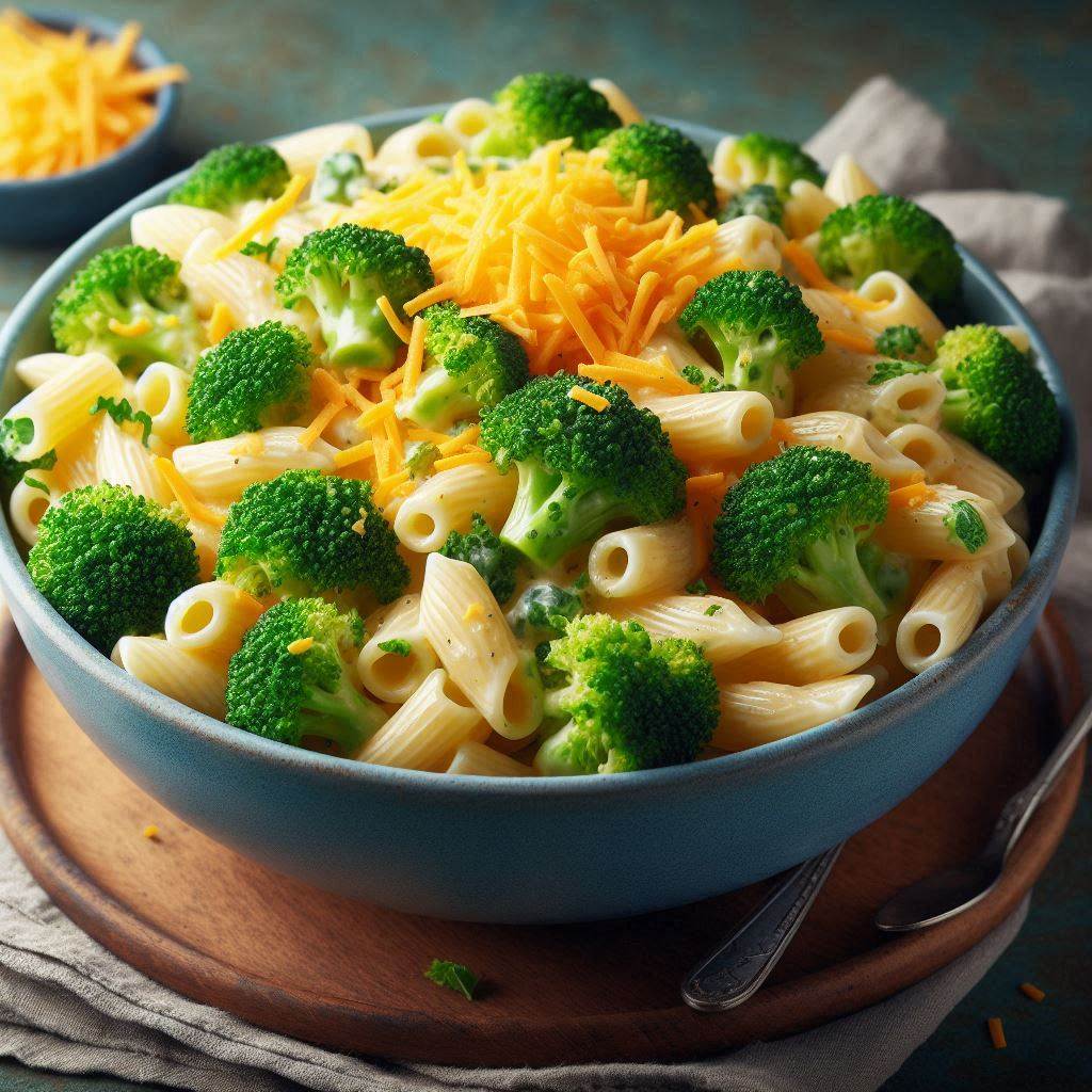 Creamy Pasta Salad Recipe with Broccoli and Cheddar