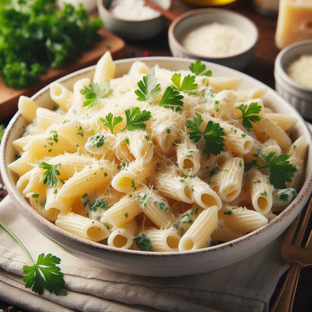 Creamy Pasta Salad Recipe with Alfredo Sauce