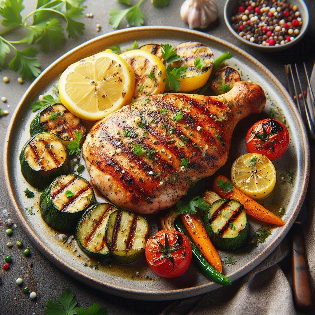 Lemon Pepper Grilled Chicken: A Burst of Zesty Perfection 7 Rest and Garnish: