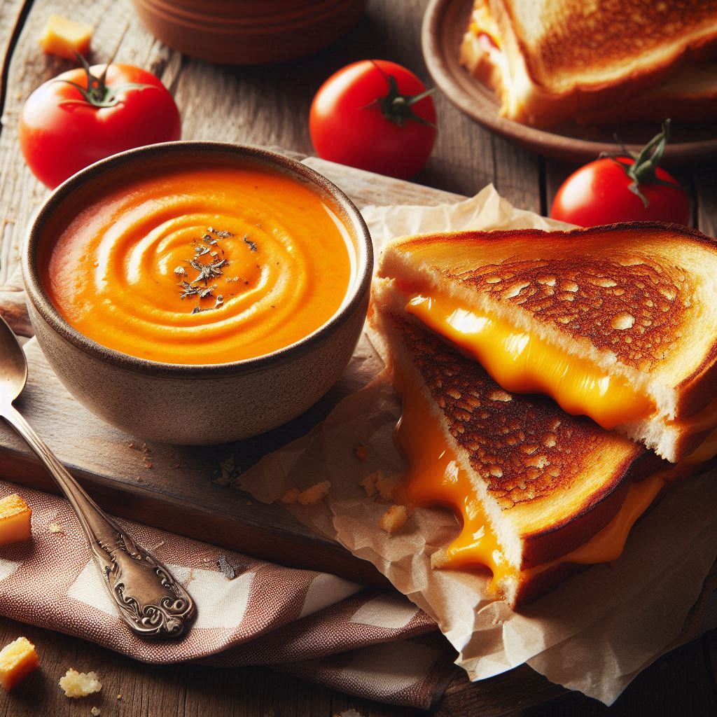 Grilled Cheese and Tomato Soup