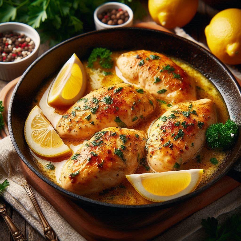  Lemon Butter Chicken Skillet 