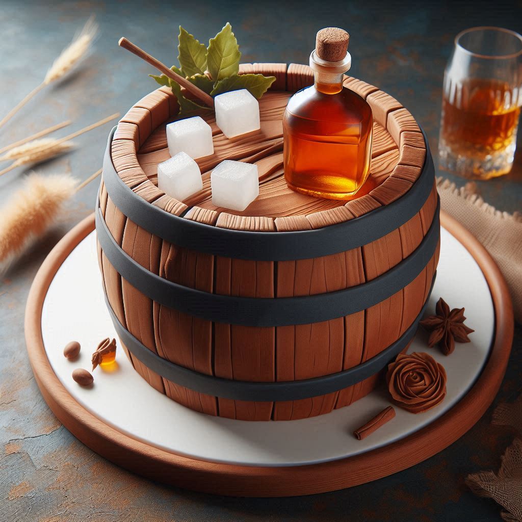 Whiskey Barrel Cake