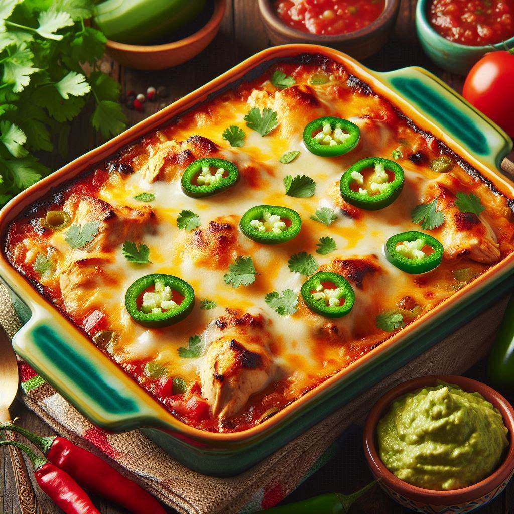 Cheesy Mexican Chicken Casserole