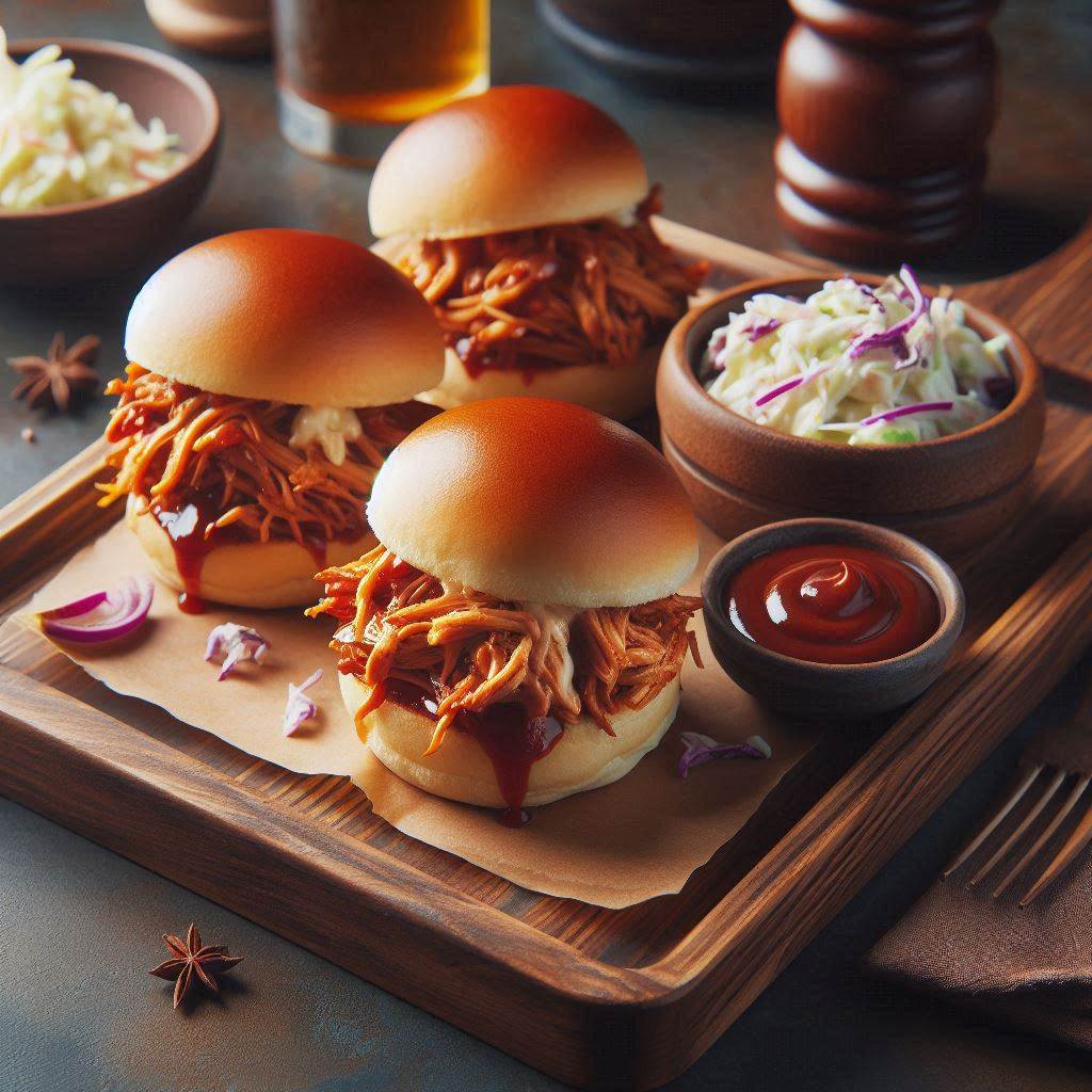 Crock Pot BBQ Chicken Sliders