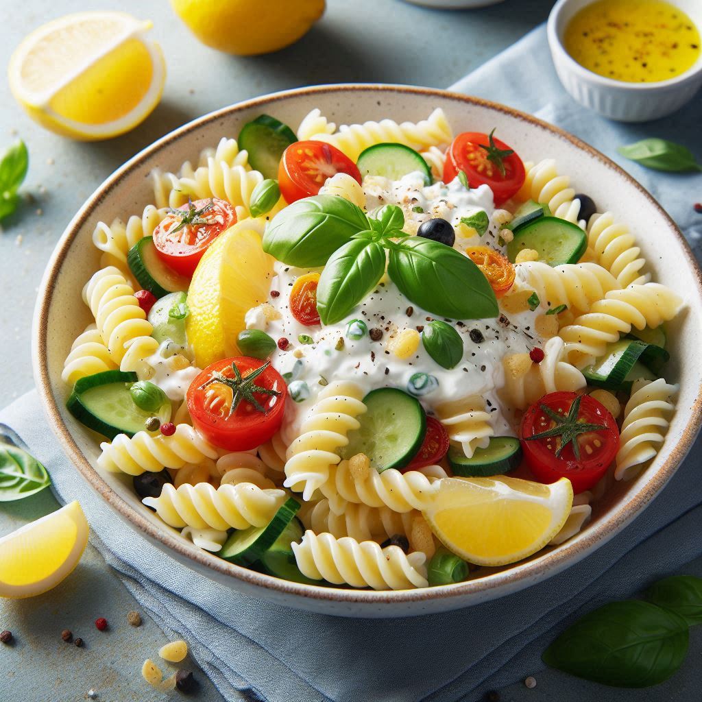  Healthy Creamy Pasta Salad Recipe with Greek Yogurt