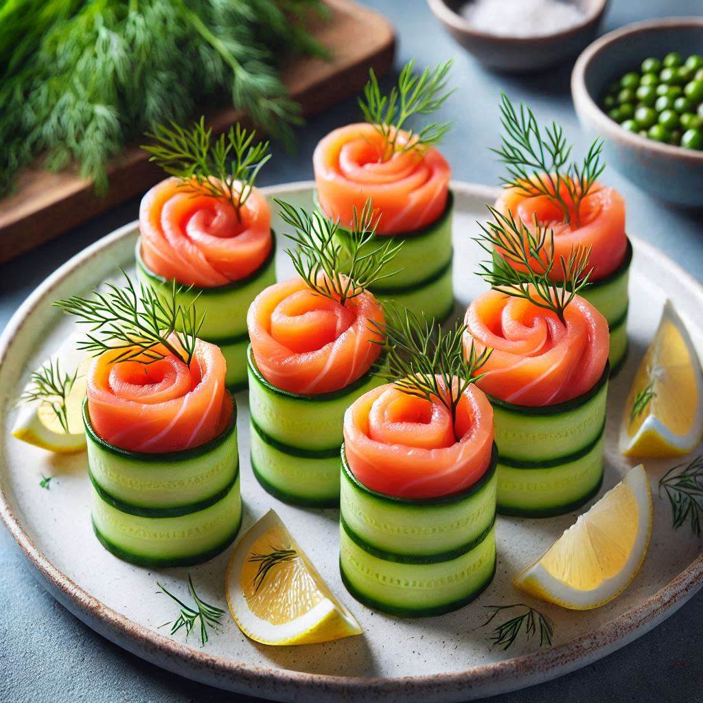  Cold Smoked Salmon Cucumber Rolls (Simple & Elegant!)