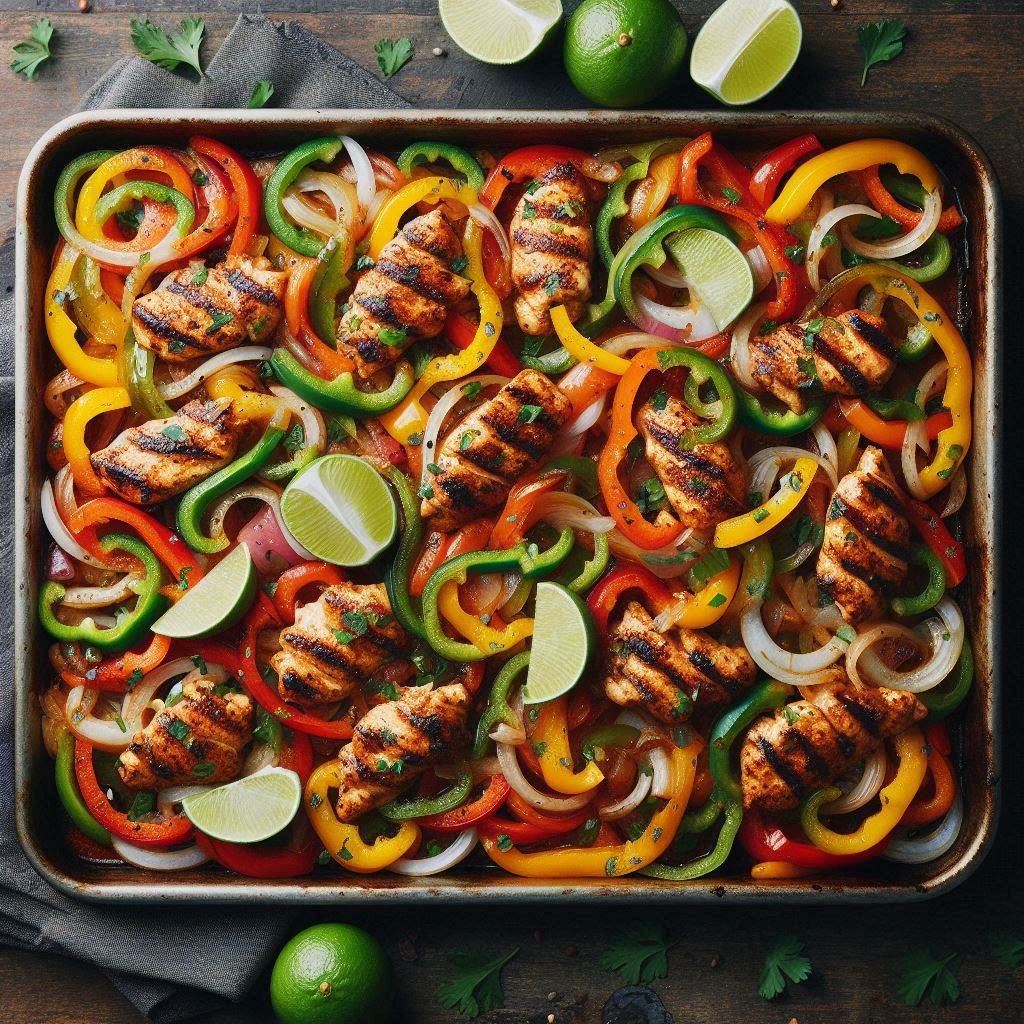 Sheet Pan Chicken Fajitas