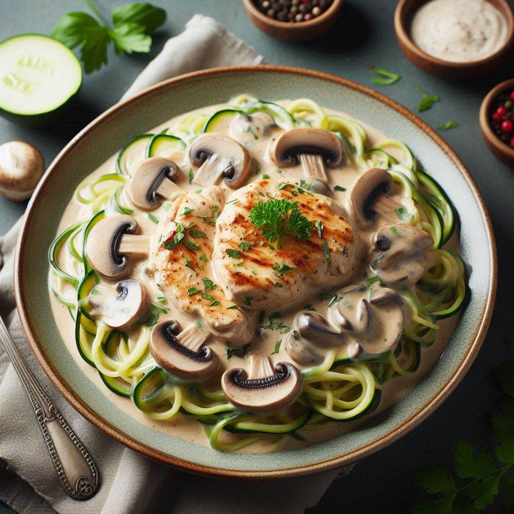 Healthy Chicken & Mushroom Stroganoff