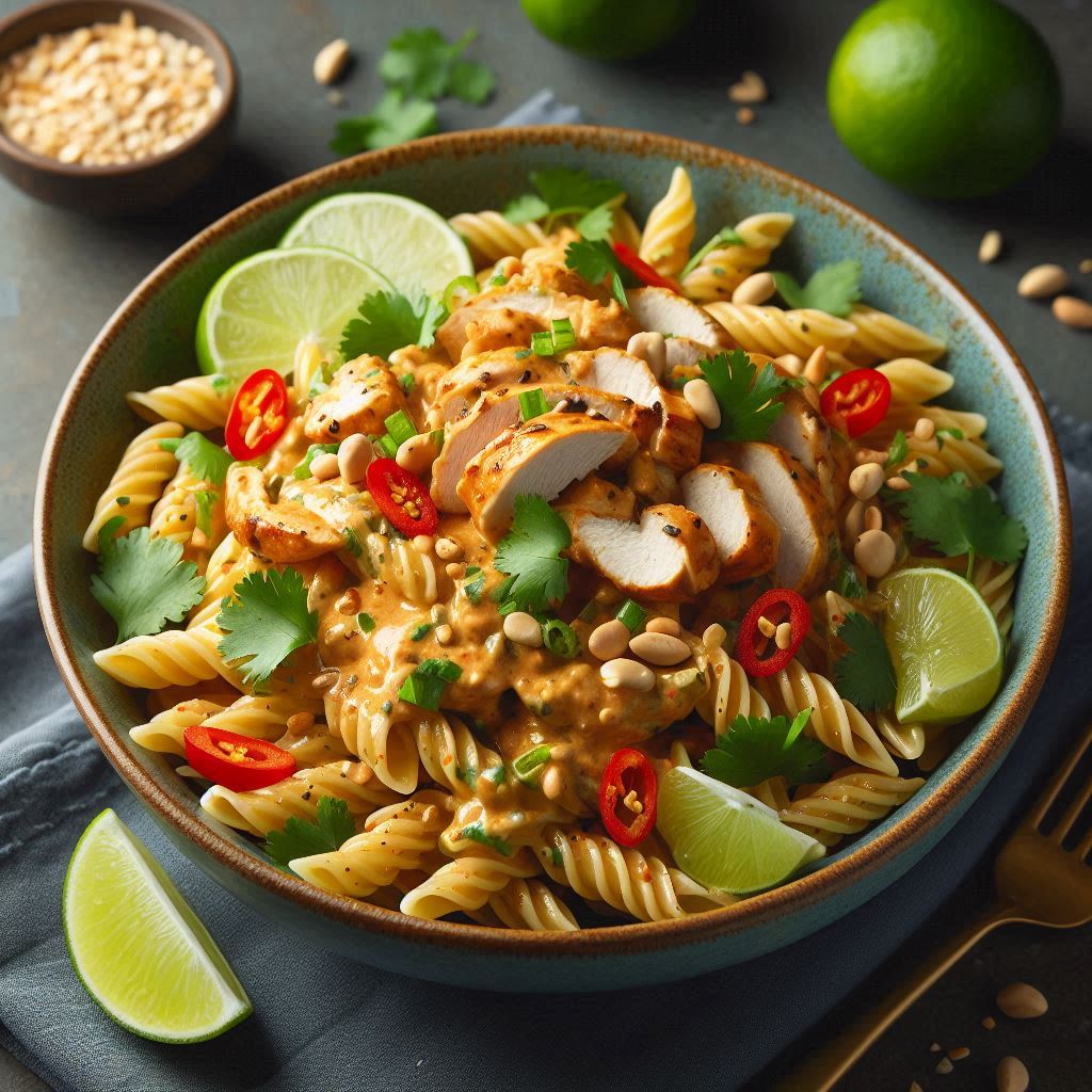 Thai-Inspired Chicken Pasta Salad