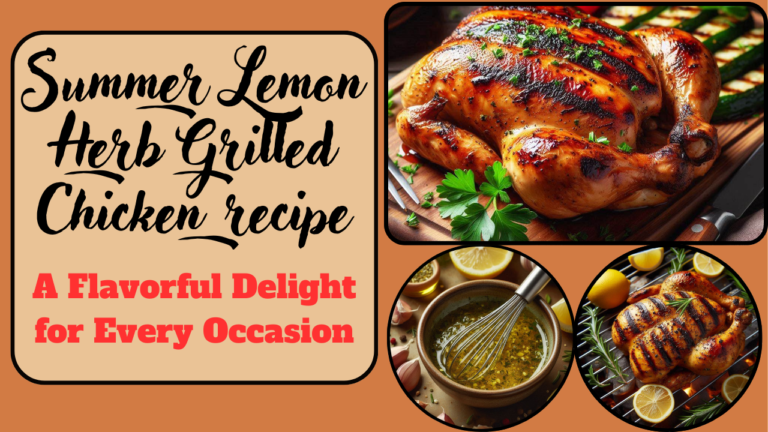 Summer Lemon Herb Grilled Chicken recipe: A Flavorful Delight for Every Occasion