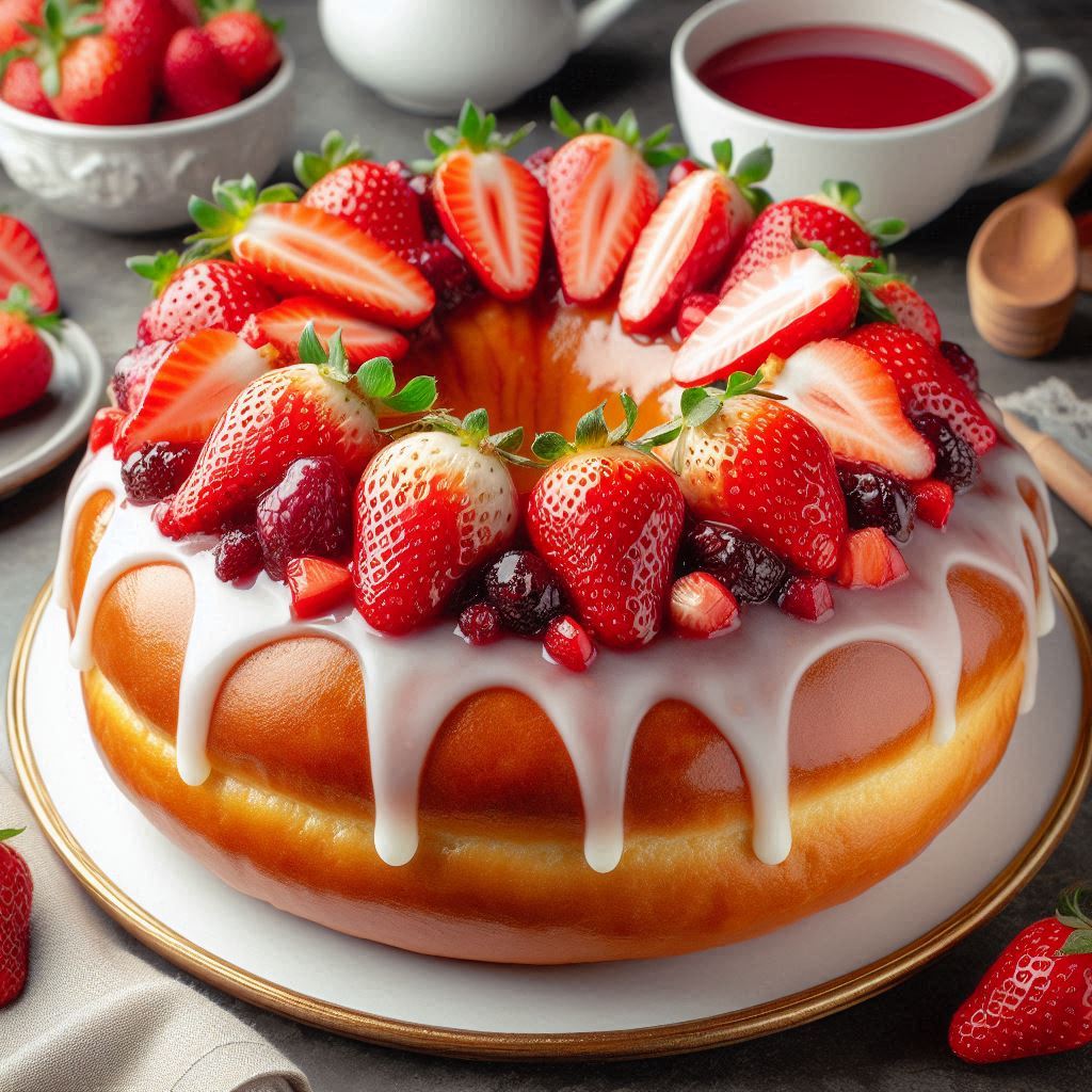 15 Best King Cake Recipes You Must Try! 6 Strawberry Jam King Cake