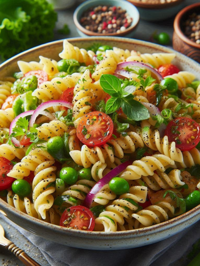 Classic Cold Creamy Pasta Salad Recipe with Mayo