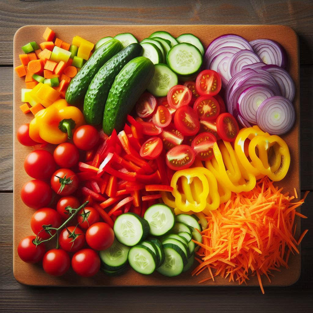 Cold Easy Creamy Pasta Salad Recipe for Summer 4 Chop the Veggies