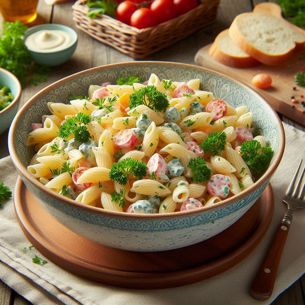 Cold Easy Creamy Pasta Salad Recipe for Summer 7 Chill and Serve