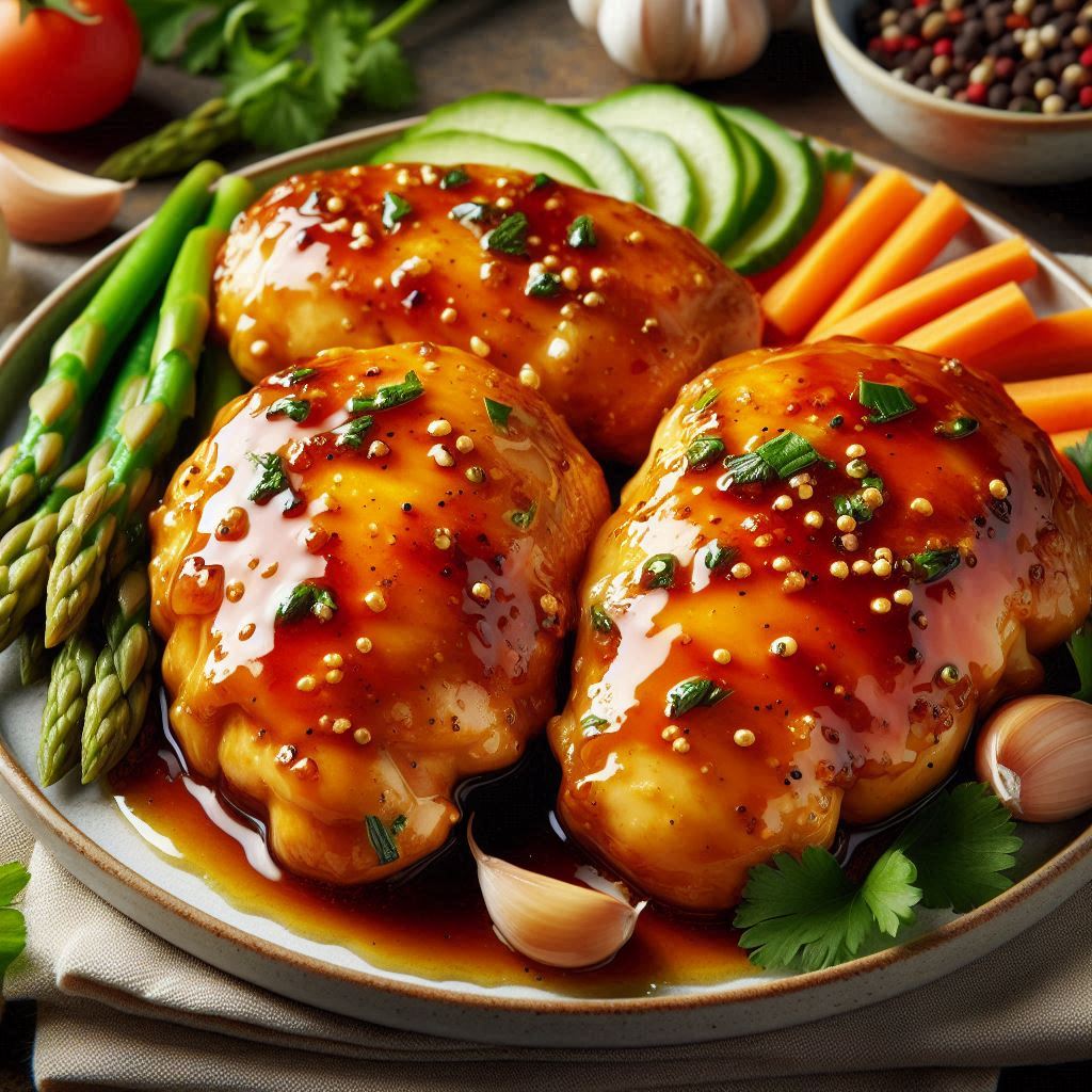 23 Irresistible Chicken Thigh Recipes You Must Try (Healthy, Easy, and Flavorful!) 4 Boneless Skinless Chicken Thighs with Honey Garlic Sauce