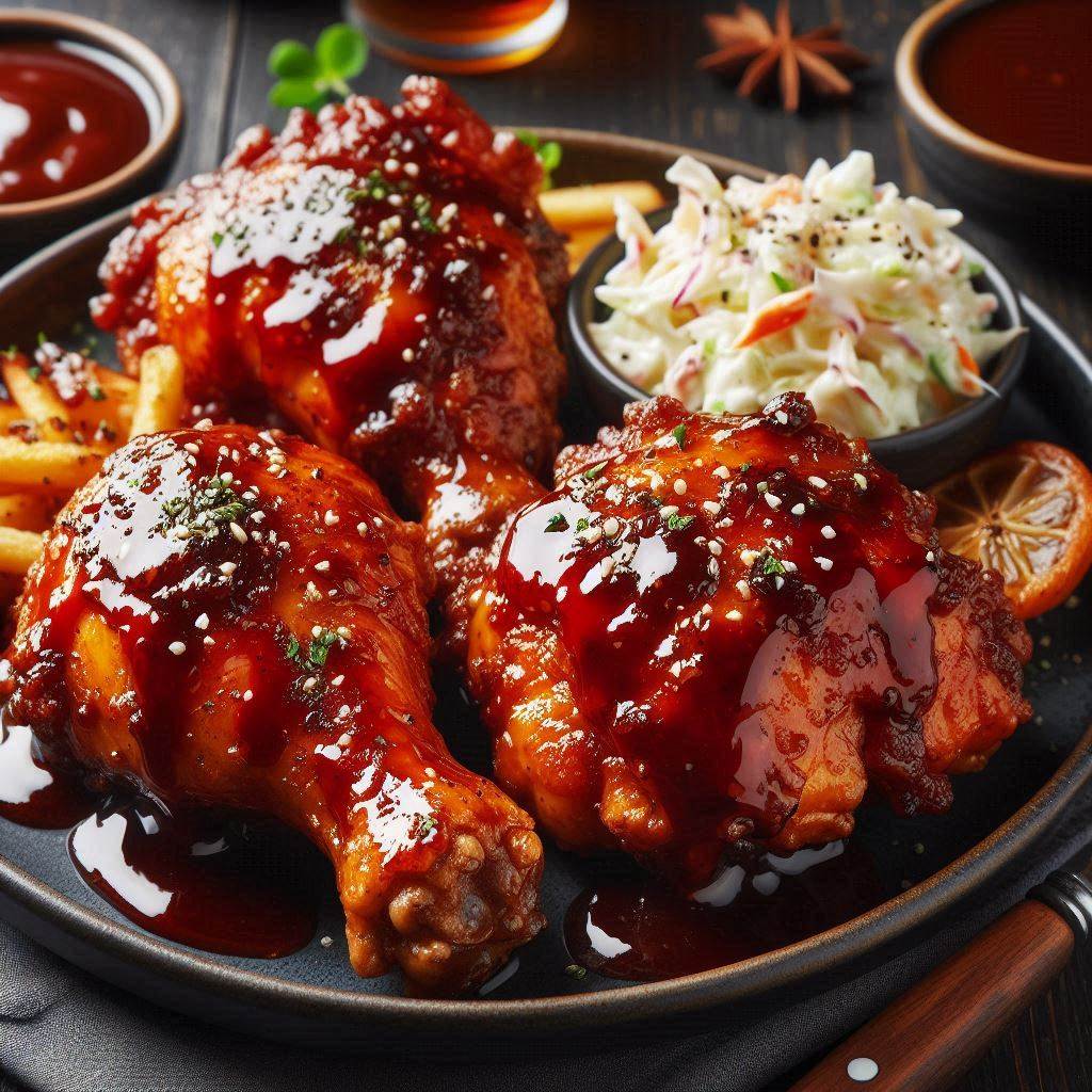 23 Irresistible Chicken Thigh Recipes You Must Try (Healthy, Easy, and Flavorful!) 6 Air Fryer Chicken Thighs with Smoky BBQ Glaze