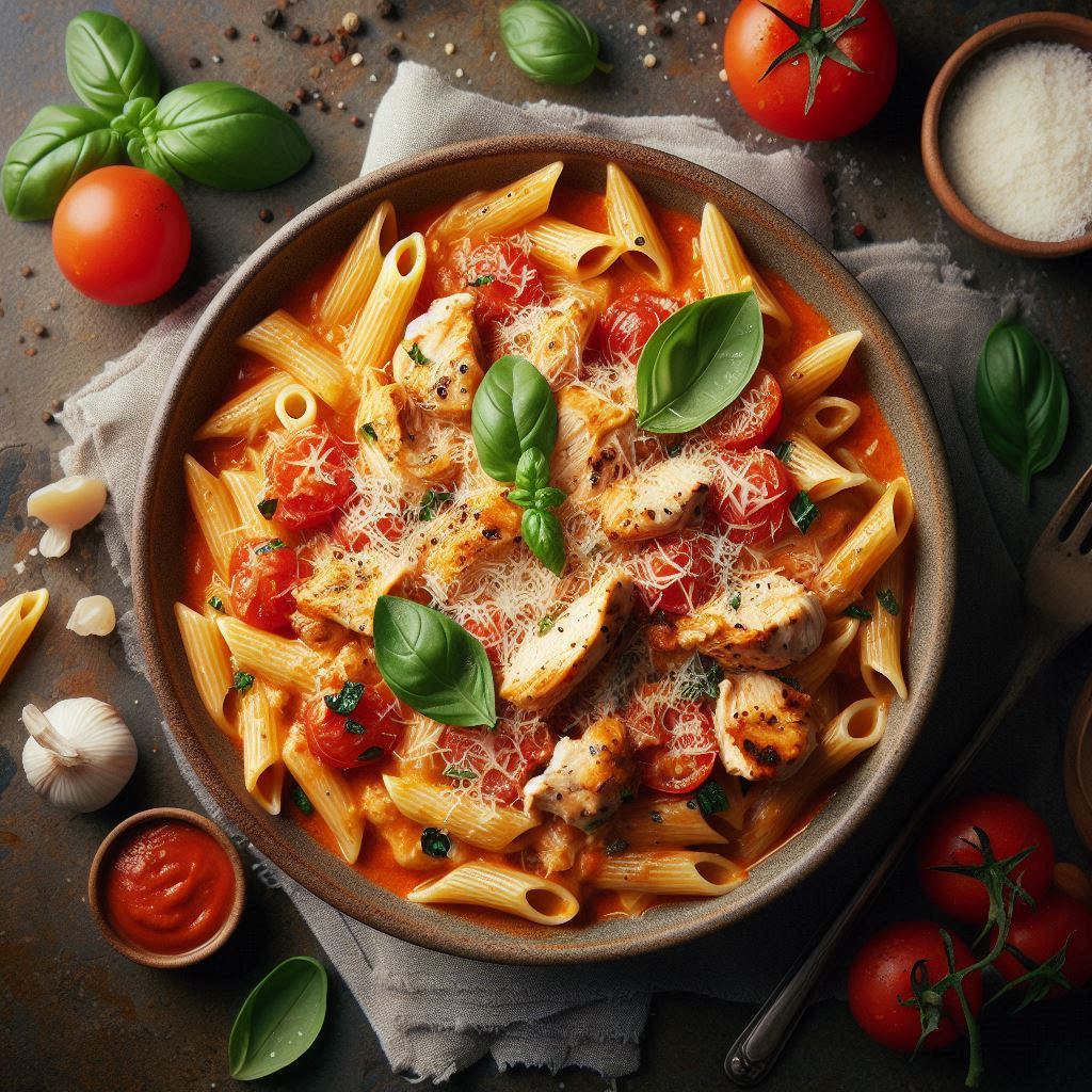 24 Easy Chicken Pasta Recipes for a Cozy Dinner Night" 13 Creamy Tomato Chicken Pasta Recipes Easy