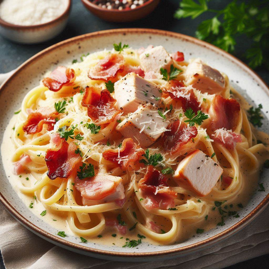 24 Easy Chicken Pasta Recipes for a Cozy Dinner Night" 22 Chicken Carbonara Pasta Recipes Easy