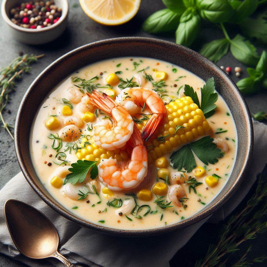 22 Irresistible Shrimp Recipes for Dinner You’ll Want to Try Tonight" 14 Shrimp and Corn Chowder