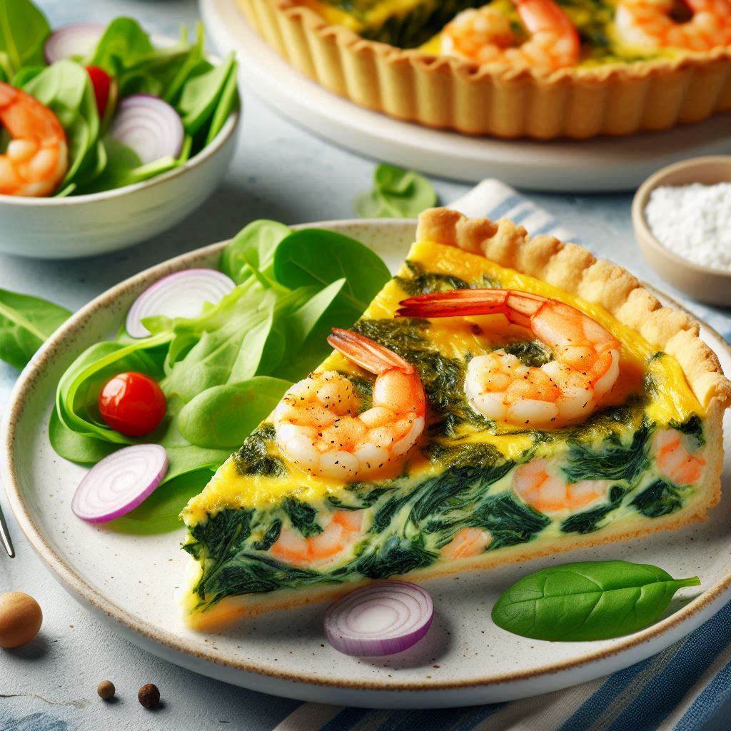 22 Irresistible Shrimp Recipes for Dinner You’ll Want to Try Tonight" 18 Shrimp and Spinach Quiche