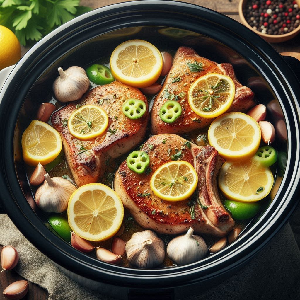 21 Irresistible Pork Chop Recipes for Your Crockpot That Will Change Your Dinner Game 23 Pork Chop Recipes Crockpot with Lemon and Garlic