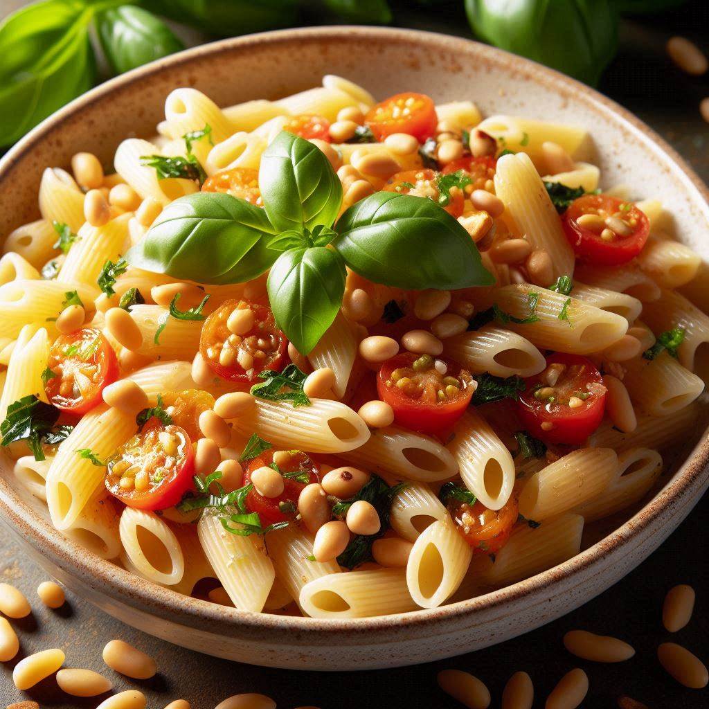 Healthy Creamy Pasta Salad Recipe with Spinach and Feta 7 Add the Final Touches