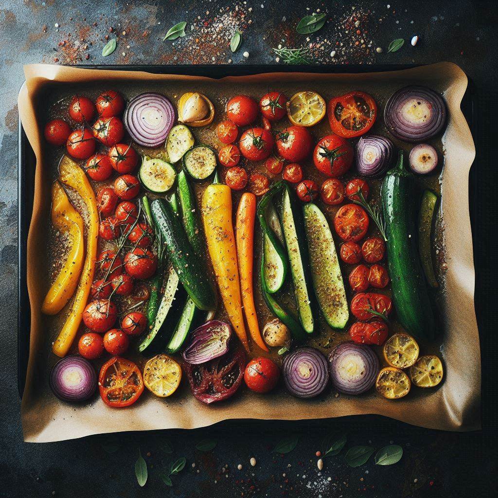 Creamy Pasta Salad Recipe with Roasted Vegetables 3 Roast the Vegetables
