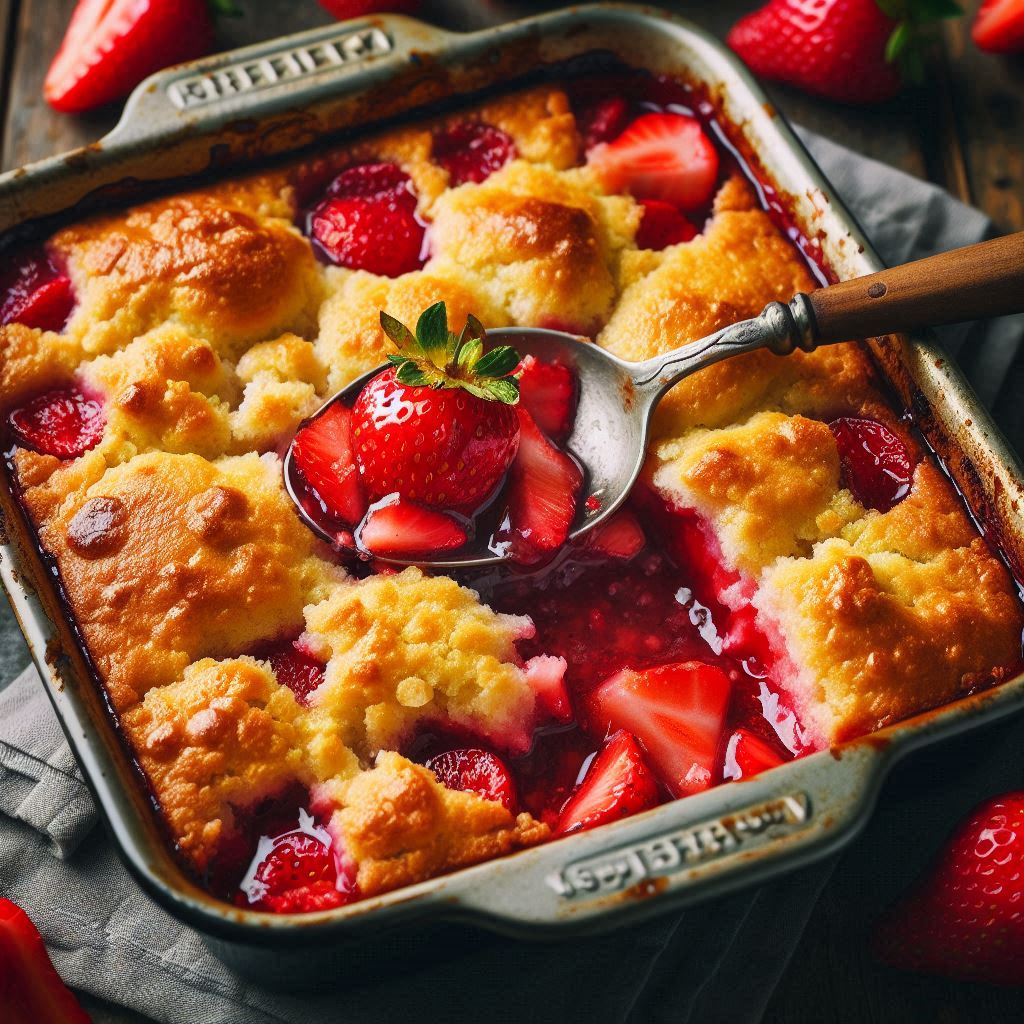 15 Irresistible Fresh Strawberry Dessert Recipes to Sweeten Your Summer 8 Strawberry Cobbler with Graham Cracker Crust